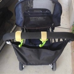 KATOJI 2人乗りベビーカー　レインカバー付の画像