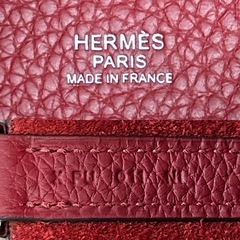 エルメスピコタンロックＭＭレディースハンドバッグハンドバックカバンかばんbag女性用婦人鞄HERMES赤レッドレザー牛革本革訳アリの画像