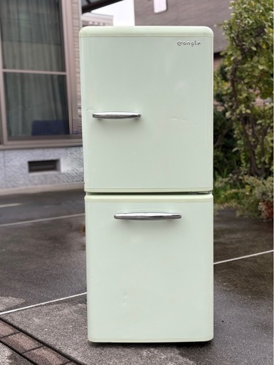 配送?【2020年製】エディオン ノンフロン冷凍冷蔵庫 ANG-RE151-A（G）