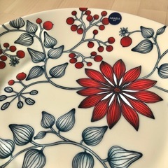 アラビア　ルノ　フロストベリー　オーバル　プレート　25cm　150周年　ロゴの画像