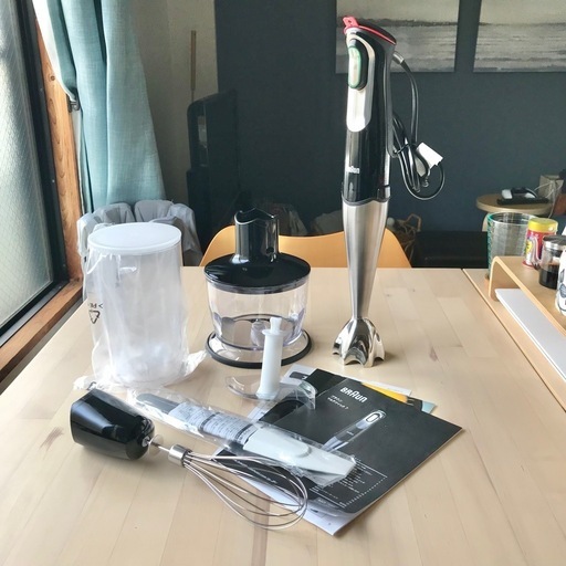 ブラウン　マルチクイック7　ハンドブレンダー　MQ735　泡立て器　チョッパー付
