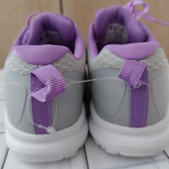 Champion キッズスニーカー グレー/パープル　サイズ21.0cmの画像