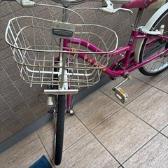 【訳アリ】子供自転車　ブリヂストン　24㌅ 前輪パンクあり　ピンクの画像