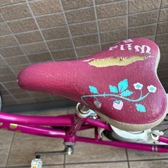 【訳アリ】子供自転車　ブリヂストン　24㌅ 前輪パンクあり　ピンクの画像