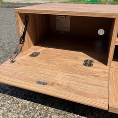 【美品】 LOWYA ロウヤ テレビ台 テレビボード 木目 ブランド家具　オシャレ家具【140×40高36.2】の画像