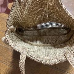 麻バッグの画像