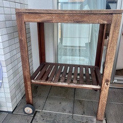 IKEA製(屋外用木製台)の画像