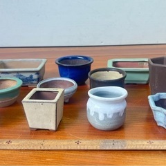 小品盆栽鉢　山野草鉢　ミニ盆栽鉢No.65の画像