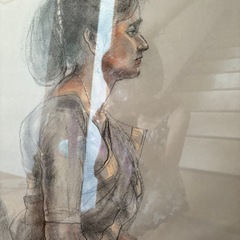新品　絵画　大判　手描きの画像