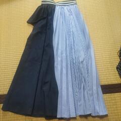 ロングスカート　2色　ゴム　Mくらいの画像