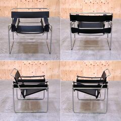≪zyt2429ジ≫ ヴィンテージ家具 ワシリーチェア マルセル・ブロイヤー リプロダクト品 ラウンジチェア/ミッドセンチュリー/当時物？/中古家具/宮城県仙台市 70904-07の画像
