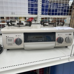 リユースのサカイ東金店 Rinnai ガステーブル 20年製 LPガス用 ※ゴムホースなし、汚れあり TJ14503の画像