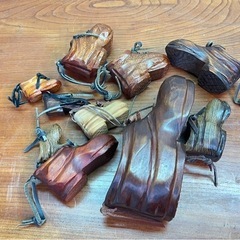 木工細工靴の飾り物No.49の画像