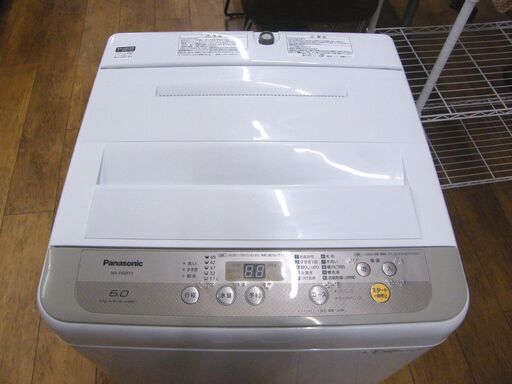 パナソニック 洗濯機 6.0kg 2018年製 NA-F60B11 全自動 上開き 家電 6kg Panasonic 家電 札幌市 厚別区