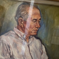 油絵　成功者　の画像