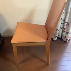 Calligaris / カリガリス　ダイニングチェア　　made in Italiy 木製　革　イタリア製の画像