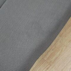 折りたたみベッド 幅96×奥215×高42～99cm メッシュ リクライニング可能 ダークブラウン系 キャスター付き 札幌市厚別区 厚別店の画像