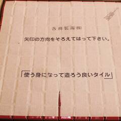 Y3 10ケースセット 各務製陶 モザイクタイル タイルピース ピットーレ 品番:163A 赤 25入 計250ケース 40906K13の画像