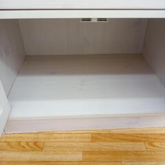 【リユースのサカイ八街店】★ジモティ割あり★ レンジ台　ホワイト系　クリーニング済　YJ7761の画像