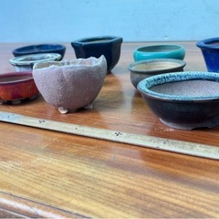 No.42 ミニ鉢　小品盆栽鉢山野草鉢11個の画像