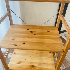 取引中:無印☆パイン材ユニットシェルフの画像