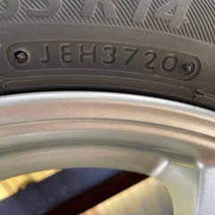 中古美品 軽自動車 14inch ラジアルタイヤ アルミホイール4本セットの画像