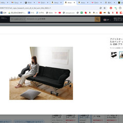 ソファーになる折り畳みベッドの画像