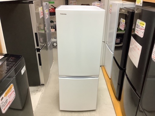 【リサイクルサービス八光】2024年製　東芝153L　2ドア冷蔵庫　ＧＲ－V15BS(w)