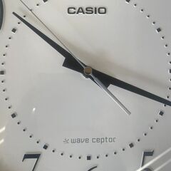 リサイクルショップどりーむ荒田店　No4544 電波時計　CASIO　直径３３ｃｍの画像