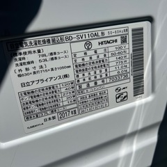 ドラム洗濯乾燥機 2017年　HITACHI 11/6kg の画像