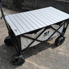 アウトドアワゴン WAQ キャリーカート アルミテーブル付きの画像