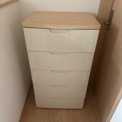 【9月末まで】木天板付チェスト5段の画像