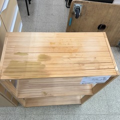 リユースのサカイ東金店 木製ラック ※シミあり TJ14516の画像