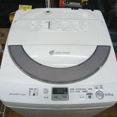 SHARP 洗濯機 5.5kg 2013年製 ES-GE55N-S 全自動 シャープ 家電 札幌市 厚別区の画像
