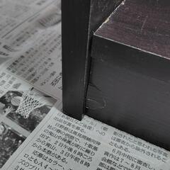 中古　一部破損有り　２つセット売り　本棚　オープンラック　大容量　ブラウン　木製　2個あり（1個売り対応可能、応相談）　コミック　ハイタイプの画像