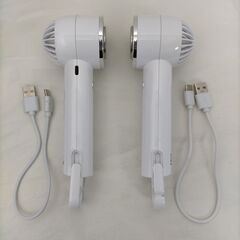 携帯扇風機【ハンディファン】　【USB充電】2個セット 250908-1-①Tの画像