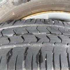 155/65R14 中古
夏タイヤ、ホイール付　1本だけ2019年製他3本2021年製ブリヂストン　ECOPIA　軽自動車全般にの画像