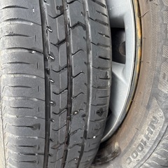 155/65R14 中古
夏タイヤ、ホイール付　1本だけ2019年製他3本2021年製ブリヂストン　ECOPIA　軽自動車全般にの画像