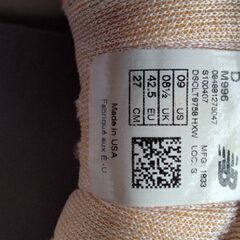 ニューバランス スニーカー 27cm M996 GRAY NEW BALANCE MADE IN U.S.A. グレー メンズ USA カジュアル 靴の画像