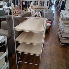 ★リユースのサカイ水戸店★フリーラック木目H121×D39.5×W84クリーニング済みMT5403の画像