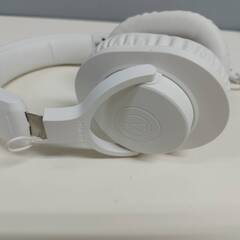 【美品】audio-technica ATH-M20x ワイヤレスヘッドホン/ホワイトの画像