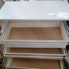★リユースのサカイ水戸店★無印良品収納ラックグレー×ホワイトH83×D40×W84クリーニング済みMT5404の画像