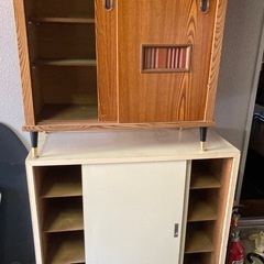 下駄箱・収納棚。セットで。の画像