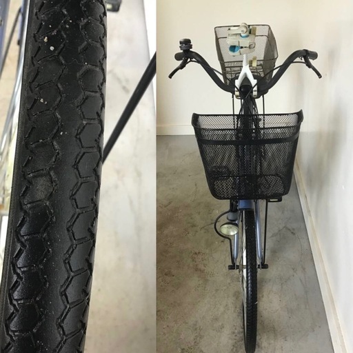 A-111□岐阜発　△ nacky / 自転車 / 24インチ / ママチャリ / 走行確認 / サビ有り / タイヤひび割れあり / 現状品　R6.7/21□