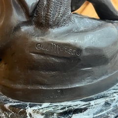 【愛品館 江戸川店】オーギュスト・モロー 少女のブロンズ像 オブジェ 置物 ID:112-052016-007の画像