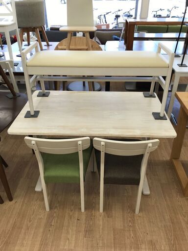 ★リユースのサカイ春日部店★KJ11660  4人用ダイニングセット ナチュラル H71×W120×D74 クリーニング済み