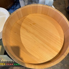【引き取り限定】中古品　寿司桶　木製　寿司　桶の画像