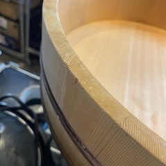【引き取り限定】中古品　寿司桶　木製　寿司　桶の画像