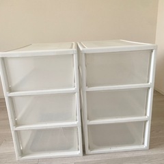 3段収納ケース　2個セットの画像