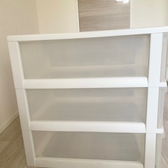3段収納ケース　2個セットの画像